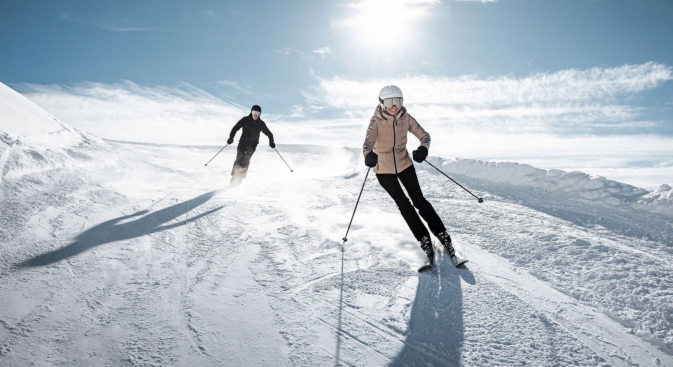 Skifahren im Skigebiet Gurgl